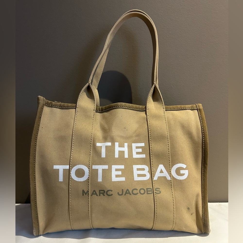 MARC BY MARC JACOBS THE JACQUARD LARGE TOTE BAG OLIVE GREEN XL